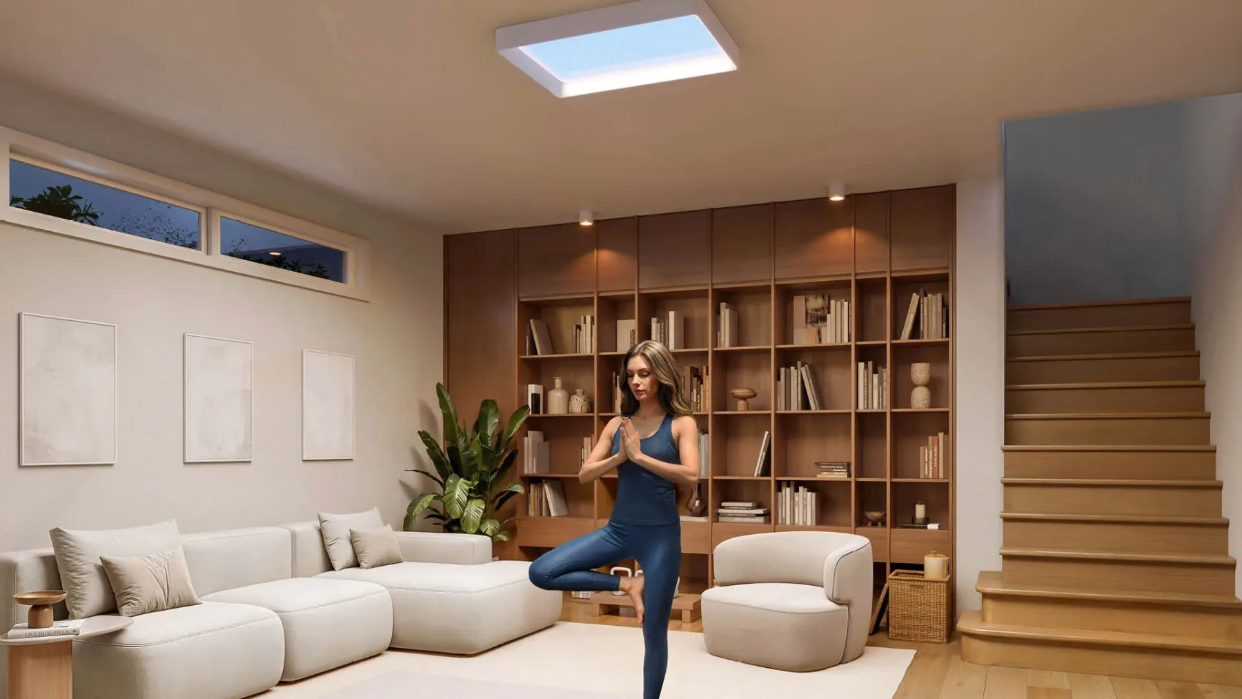 Philips Skylight: lažno strešno okno, ki v kopalnico pripelje modro nebo