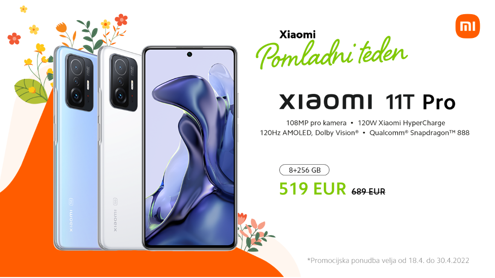 »Pomladni teden 2022«: telefoni Xiaomi po super ponudbi