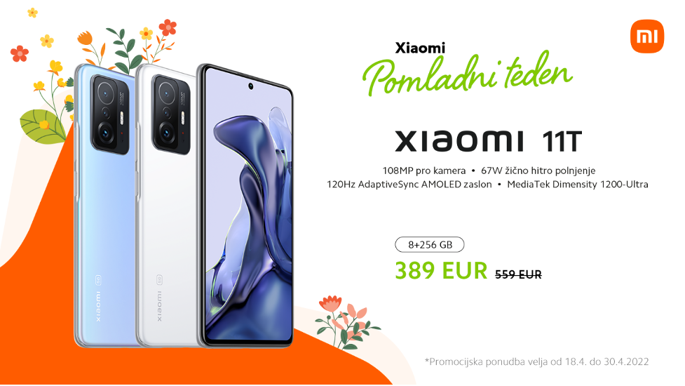 »Pomladni teden 2022«: telefoni Xiaomi po super ponudbi