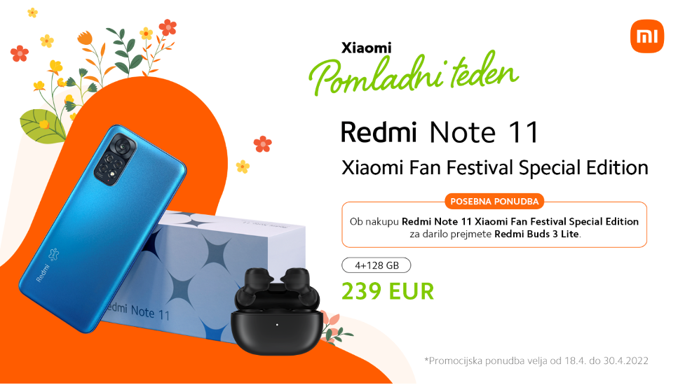 »Pomladni teden 2022«: telefoni Xiaomi po super ponudbi