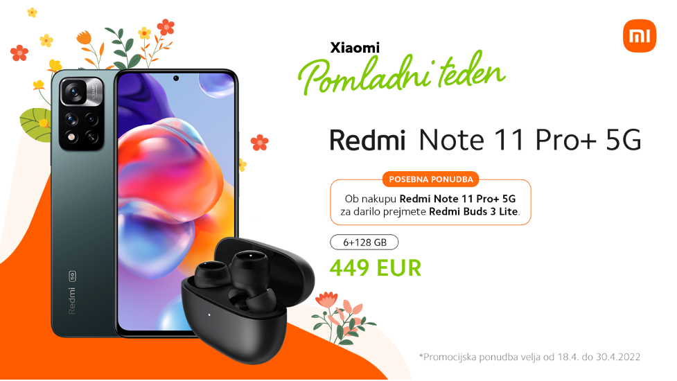 »Pomladni teden 2022«: telefoni Xiaomi po super ponudbi