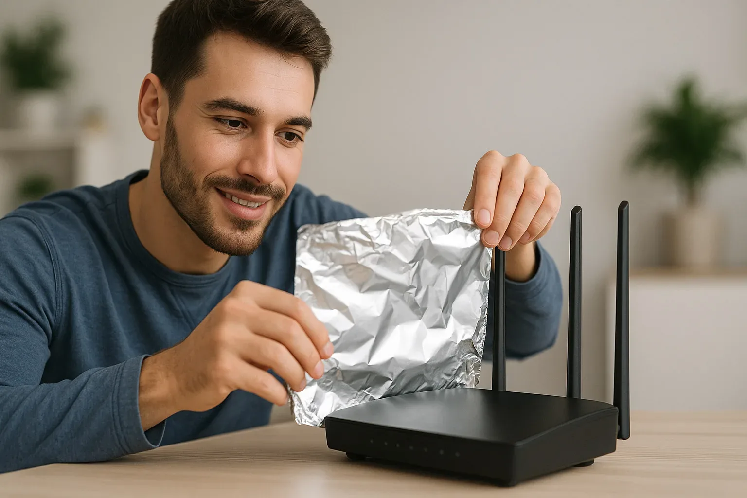 Pozabi na drage ojačevalce za Wi-Fi signal – ta trik z aluminijasto folijo ti lahko reši Netflix večer!
