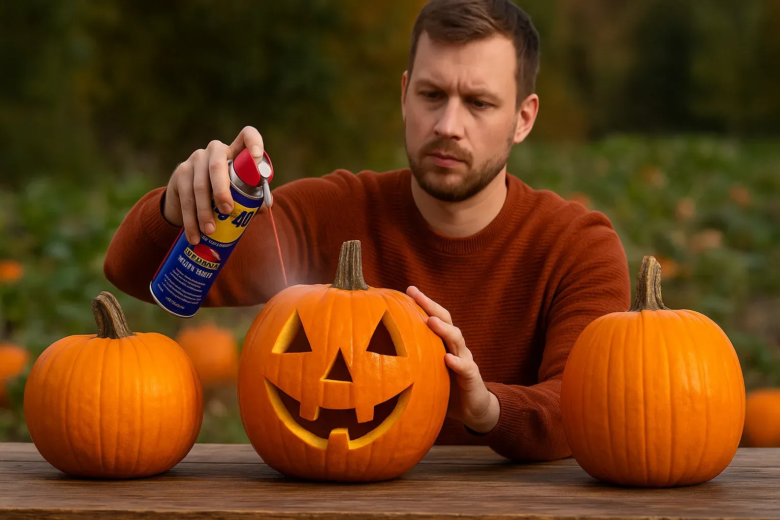 Prihaja sezona okrasnih buč: trik z WD-40, s katerim bo tvoja buča preživela vse do Halloweena