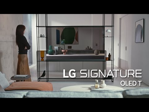 Prozorna televizija v dnevni sobi: LG Signature OLED T – Transparent TV