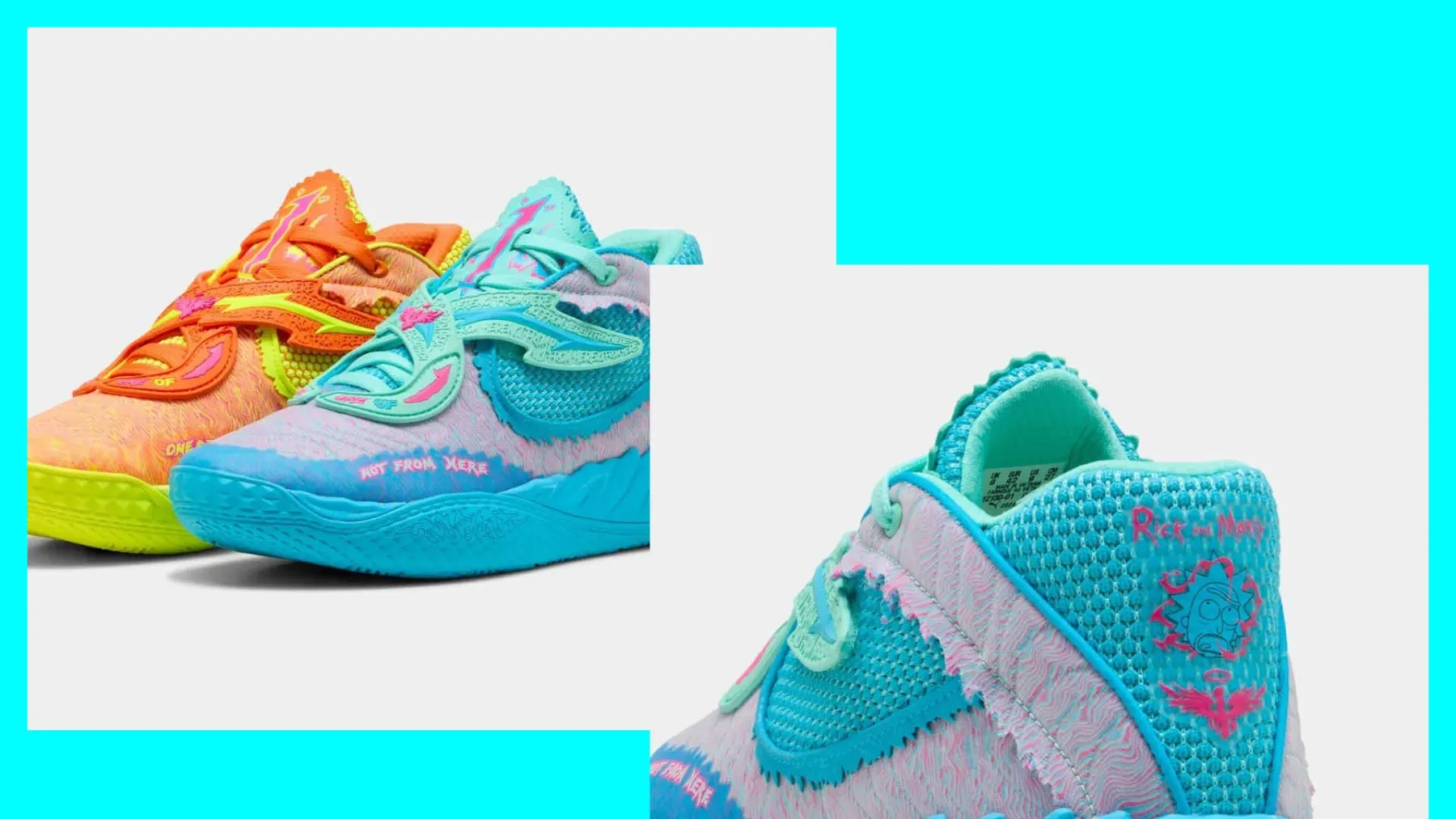 Puma je predstavila neujemajoče se Rick and Morty superge – in videti so, kot da so ušle iz meddimenzijskega portala