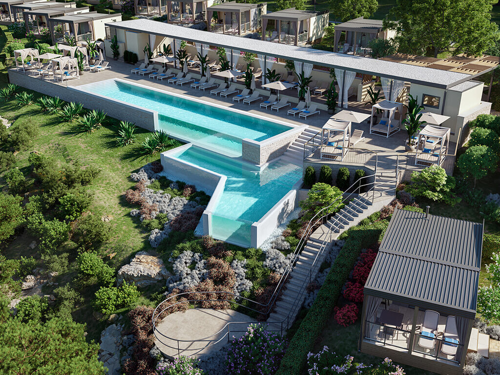 Punto Blu Premium Village: samooskrbno turistično naselje v Istri
