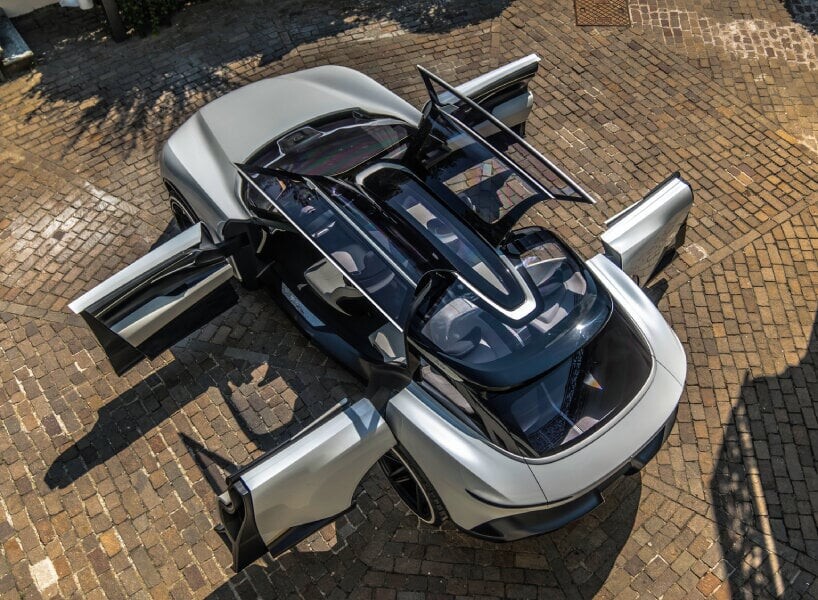 PURA Vision: električno vozilo oblikovalcev studia Pininfarina, ki je povezava med navtiko in prihodnostjo