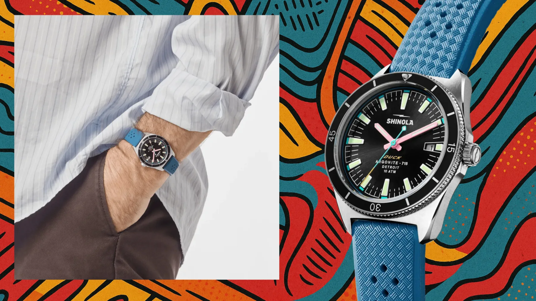 Račka, ki je odrasla: Shinola Duck Diver 1040 je retro potapljač, ki diši po Detroit jeklu