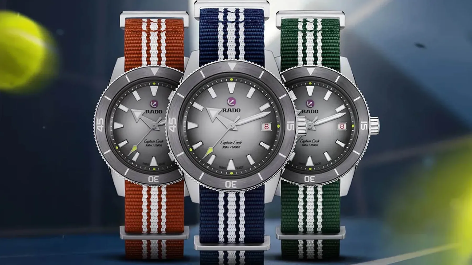 Rado Captain Cook x Tennis Limited Edition: 40 let teniške natančnosti