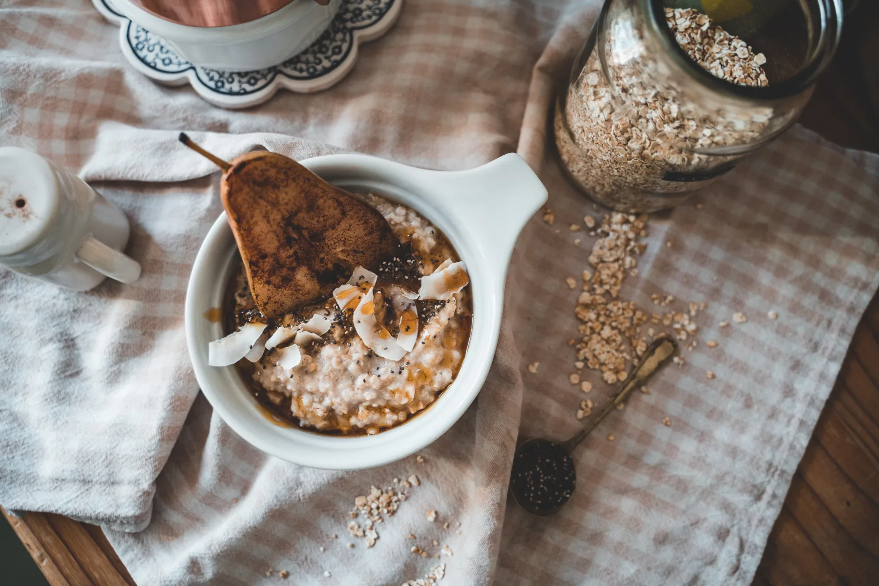 Recept: ovsena kaša s pečeno hruško