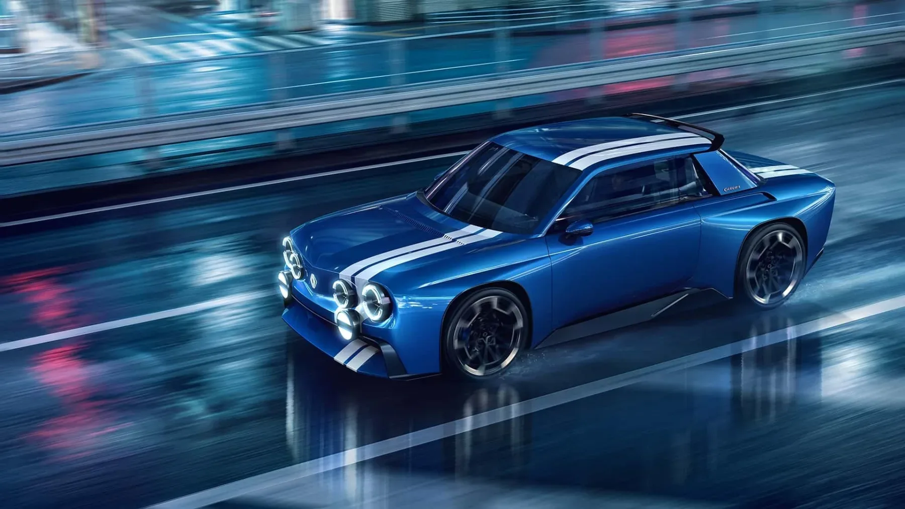Renault 8 Gordini Concept: Vrnitev kultne reli ikone kot brutalno zapeljiv električni kupe z zadnjim pogonom