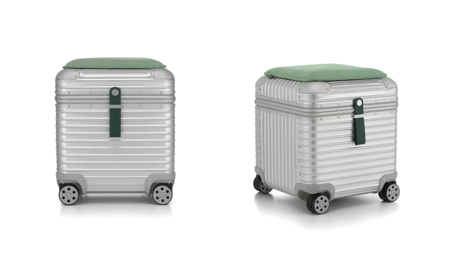 Rimowa x Vitra: Aluminijasta eleganca, ki je zapeljala dnevno sobo