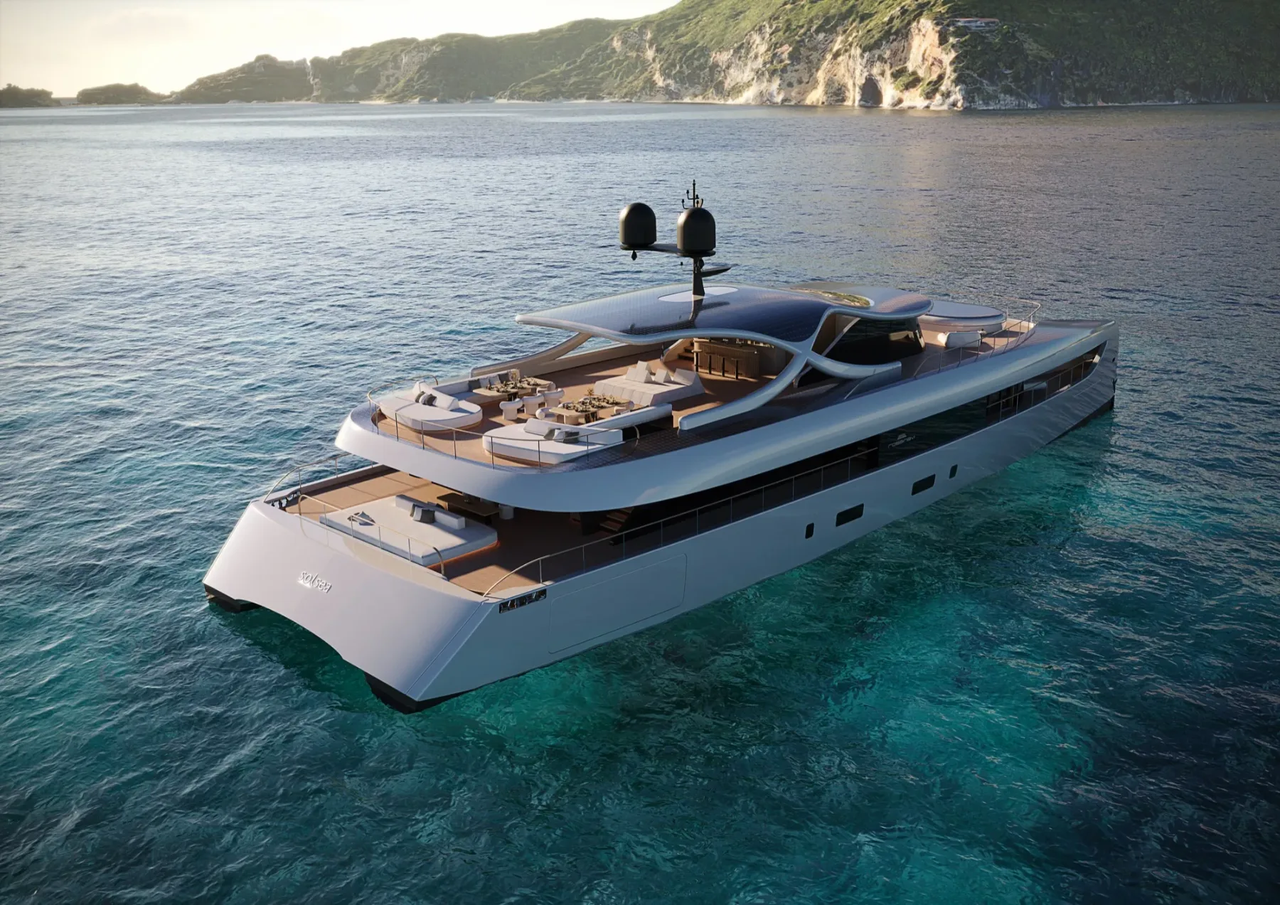 Rossinavi Solsea Hybrid Catamaran: Luksuzno plovilo prihodnosti z Yvesom Béharjem na čelu