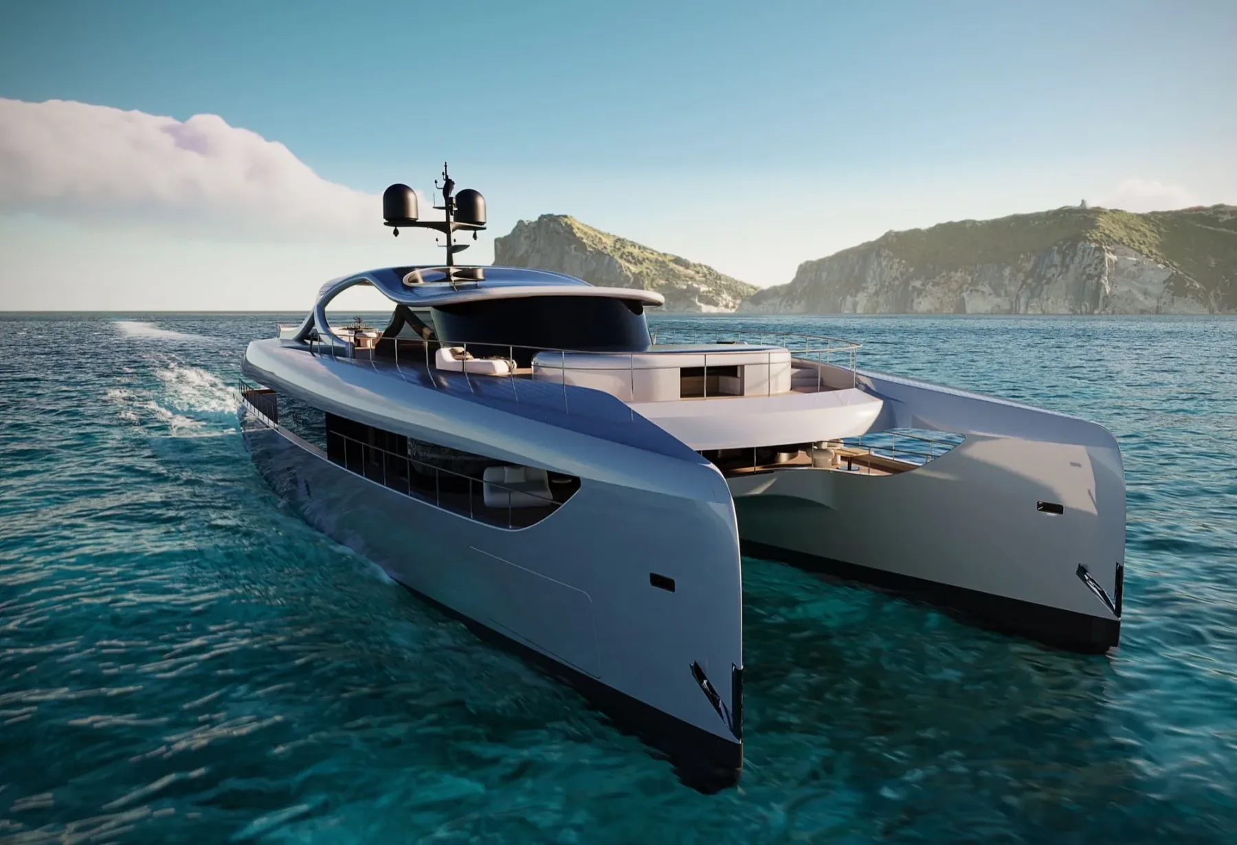 Rossinavi Solsea Hybrid Catamaran: Luksuzno plovilo prihodnosti z Yvesom Béharjem na čelu