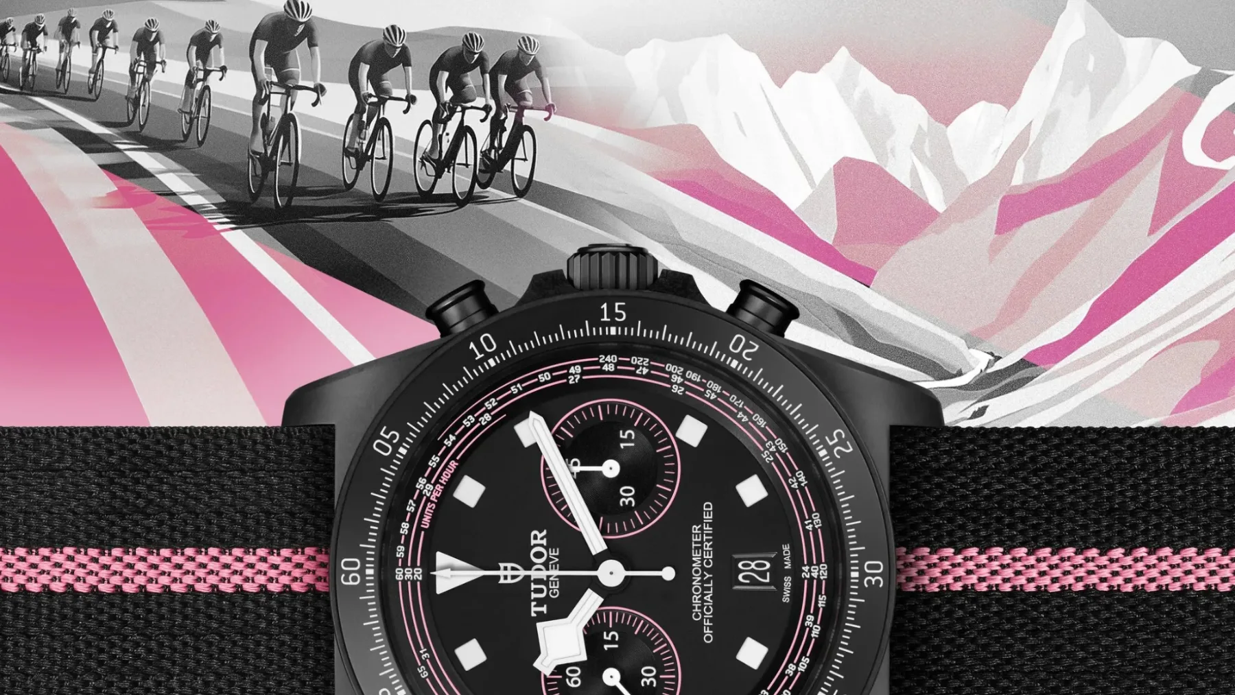 Rožnata krona Giro d’Italia: Tudor Pelagos FXD Chrono Pink in ura, ki pelje zmago na zapestju