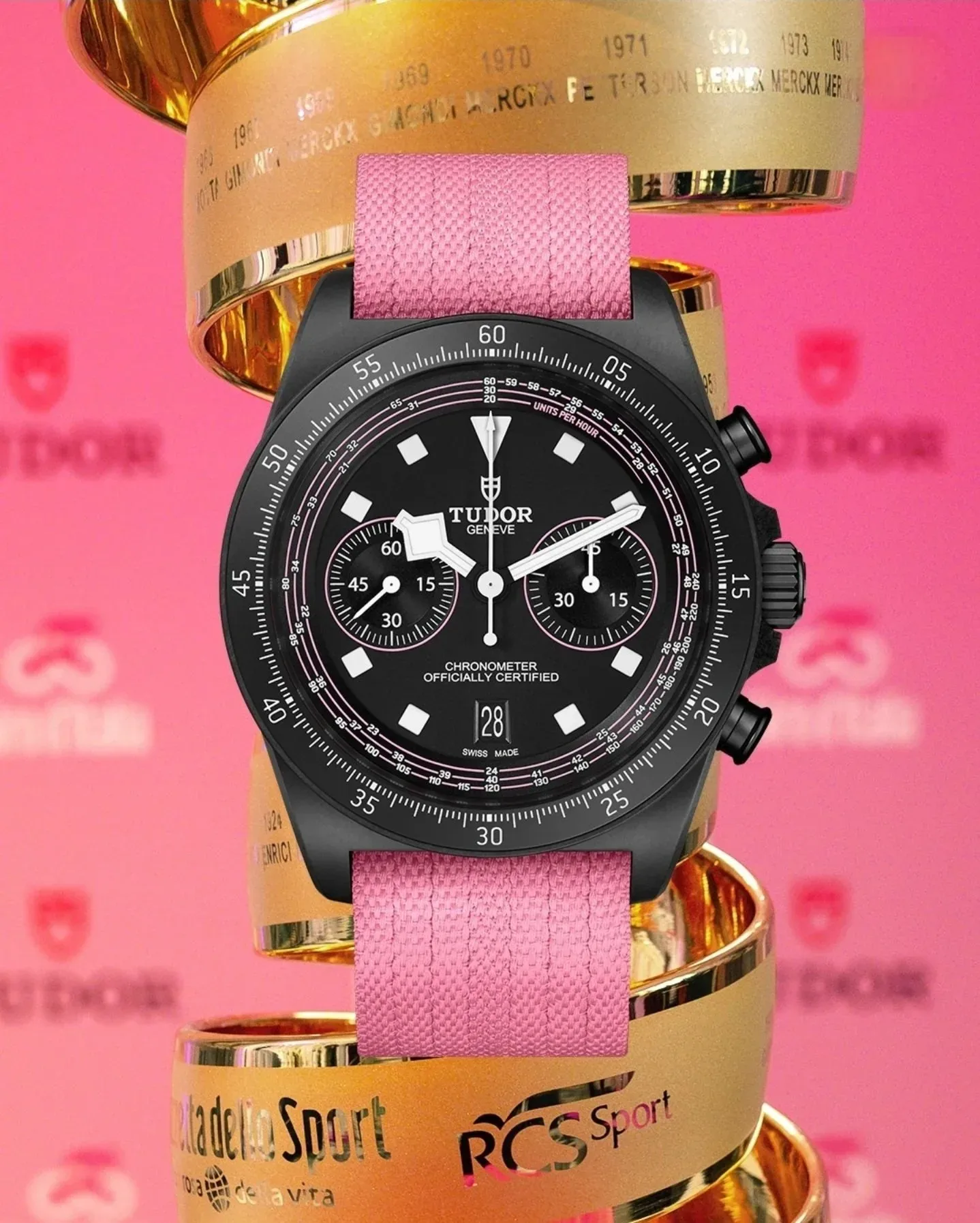 Rožnata krona Giro d’Italia: Tudor Pelagos FXD Chrono Pink in ura, ki pelje zmago na zapestju