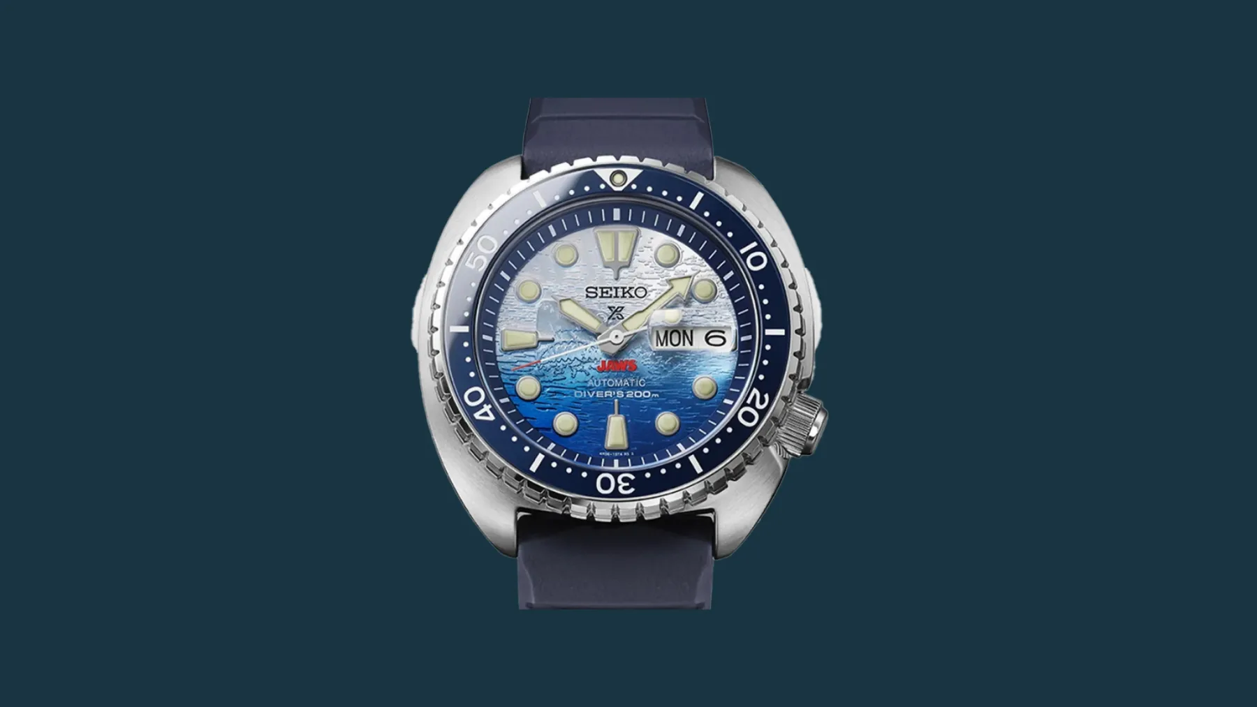 Seiko proslavlja 50 let legendarnega filma JAWS z ubijalsko “Seiko Prospex Jaws SRPL81” potapljaško uro