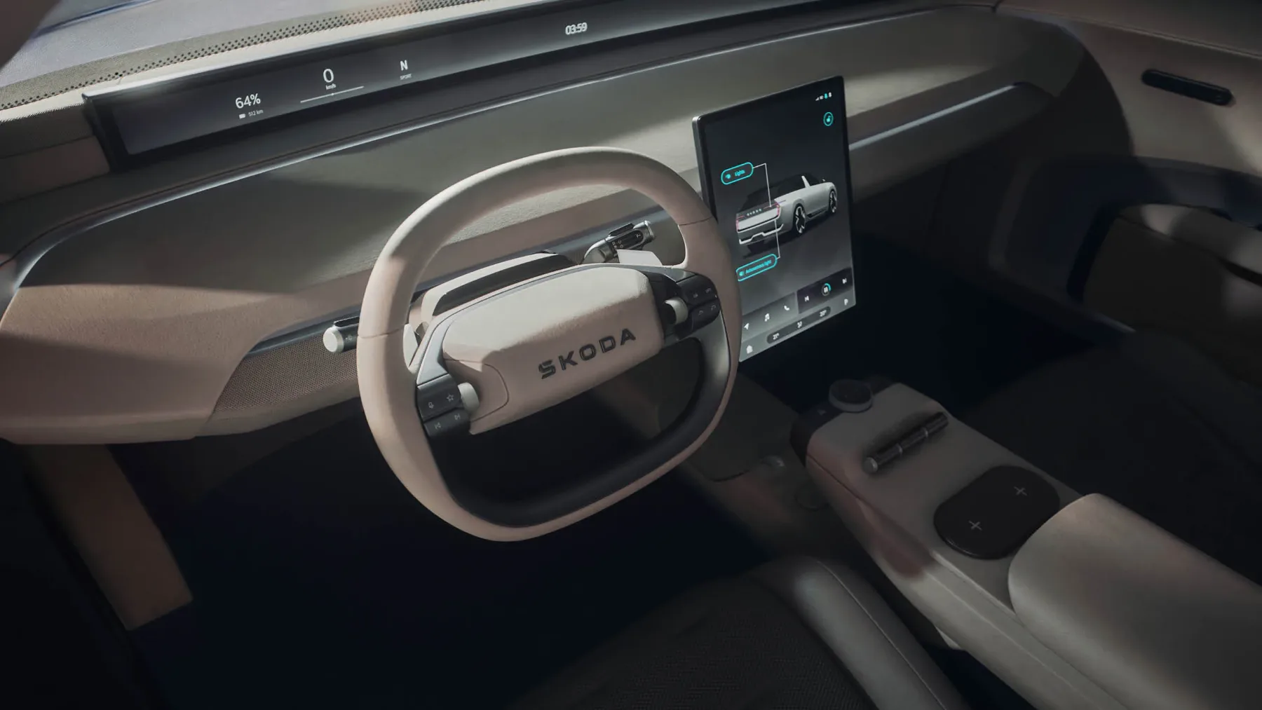 Škoda Vision O: Električni karavan, ki ima vgrajen hladilnik in AI pomočnico
