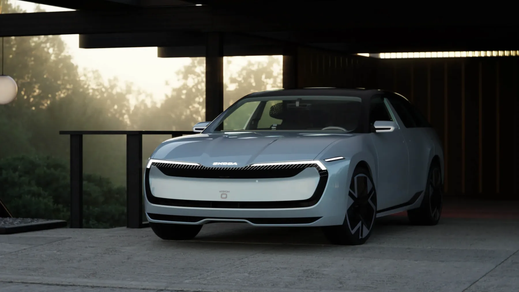 Škoda Vision O: Električni karavan, ki ima vgrajen hladilnik in AI pomočnico