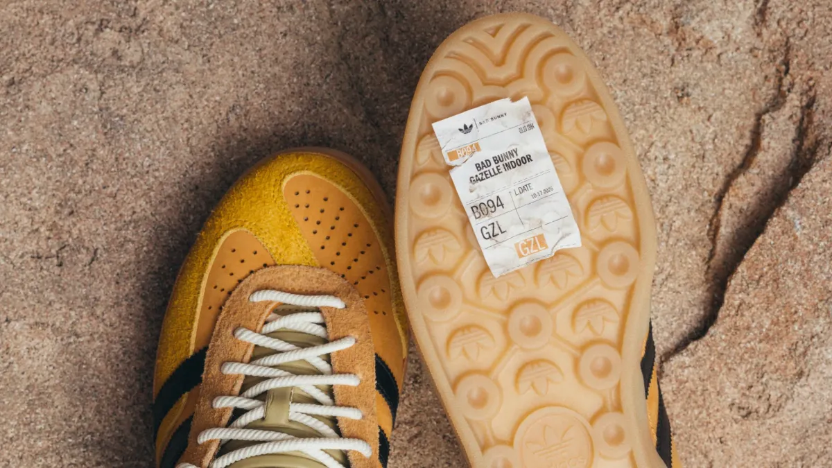Sončni zahod na mestnem asfaltu: Bad Bunny z novimi Adidas Gazelle prinaša karibsko toplino v jesensko garderobo – slika 3