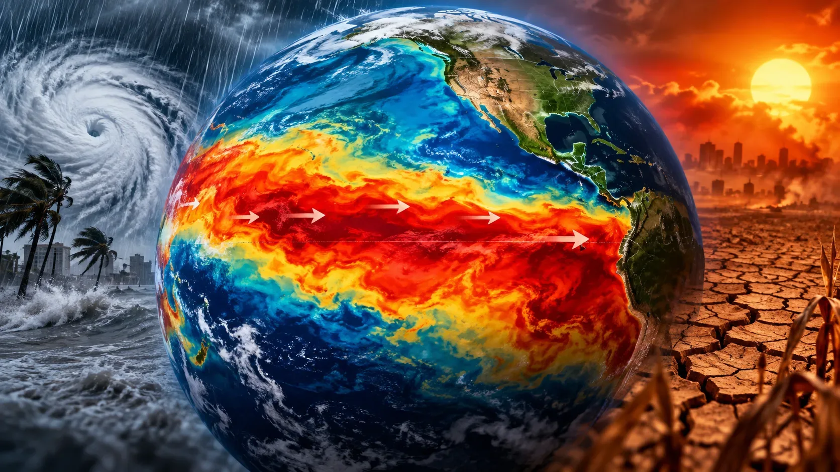 Super El Niño se naglo krepi: Največjo moč bomo občutili decembra