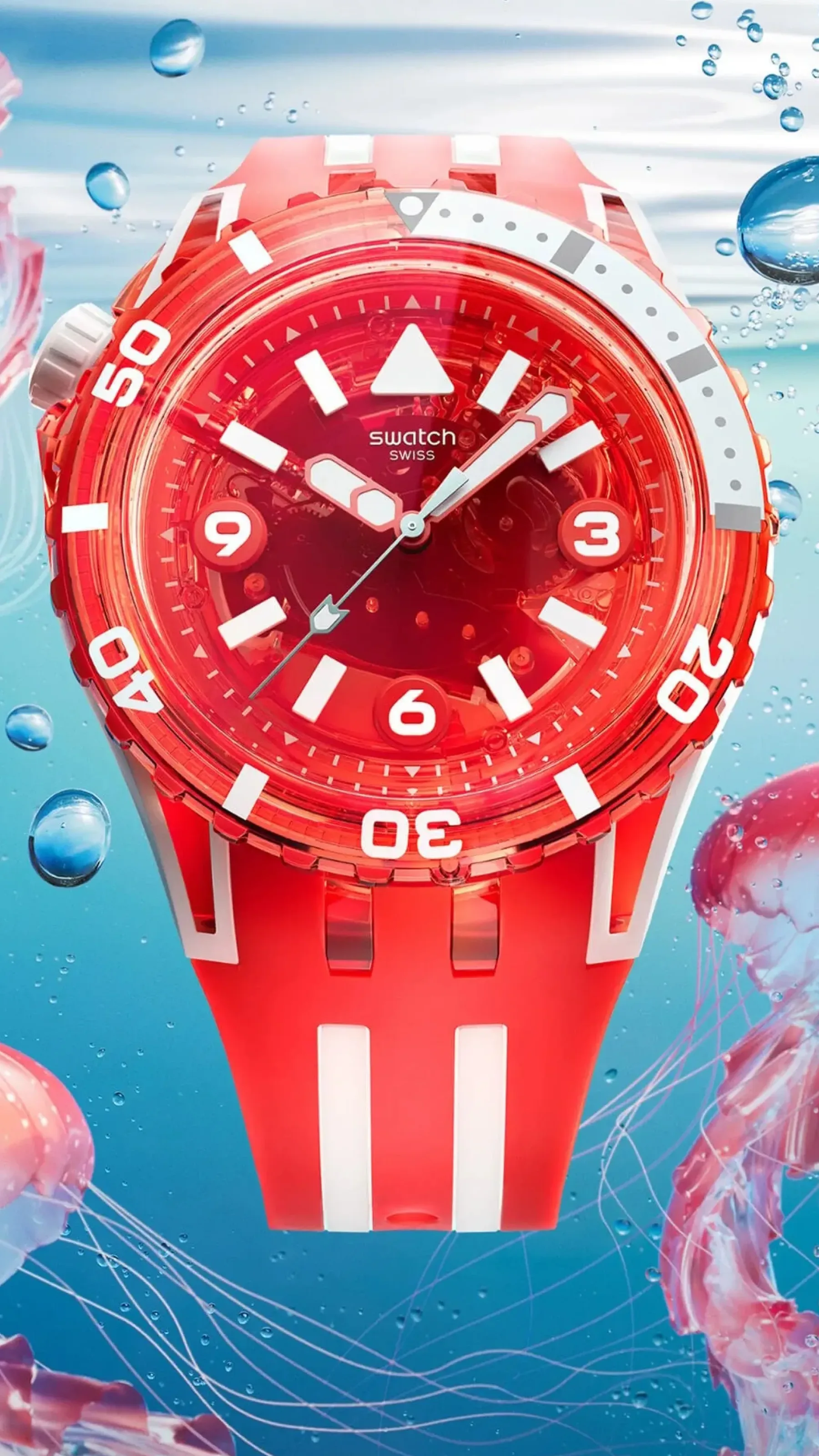 Swatch SCUBAQUA: Meduze, nostalgija in potapljaški manifest iz plastike prihodnosti