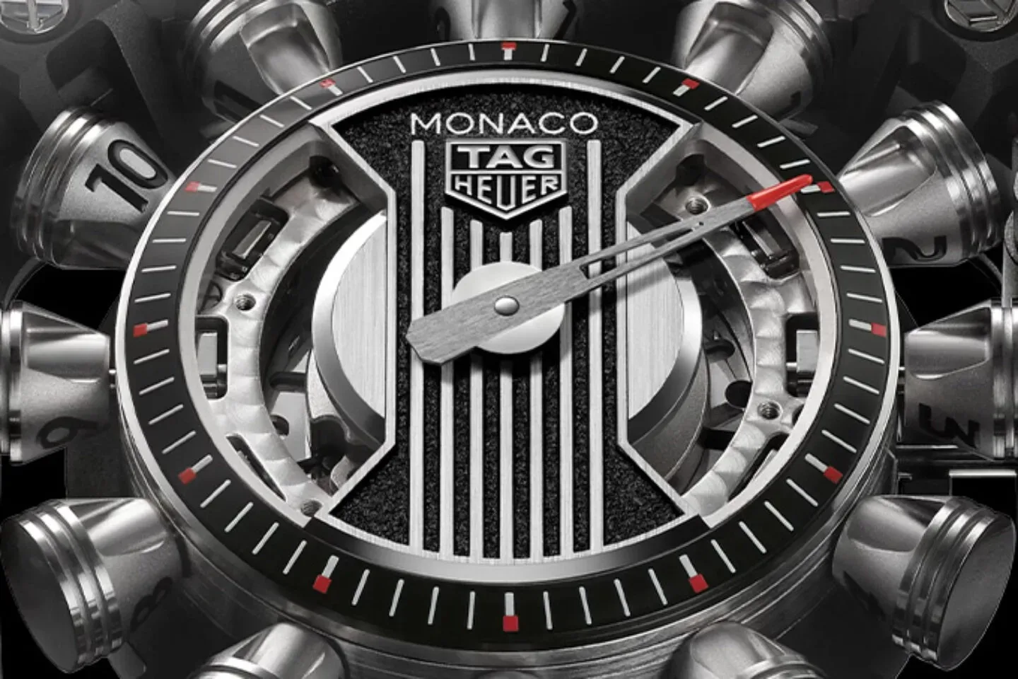 TAG Heuer Monaco Speed 12: ura, ki namesto ure prikazuje 12 batov kot pravi V12