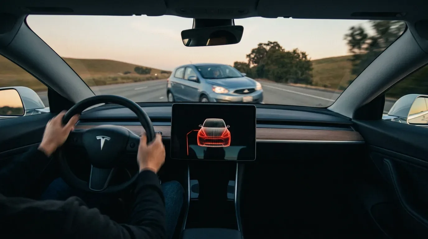 Tesla FSD v14.3.9: Ko vam Elon Musk dobesedno iztrga volan iz rok, da bi vam rešil življenje