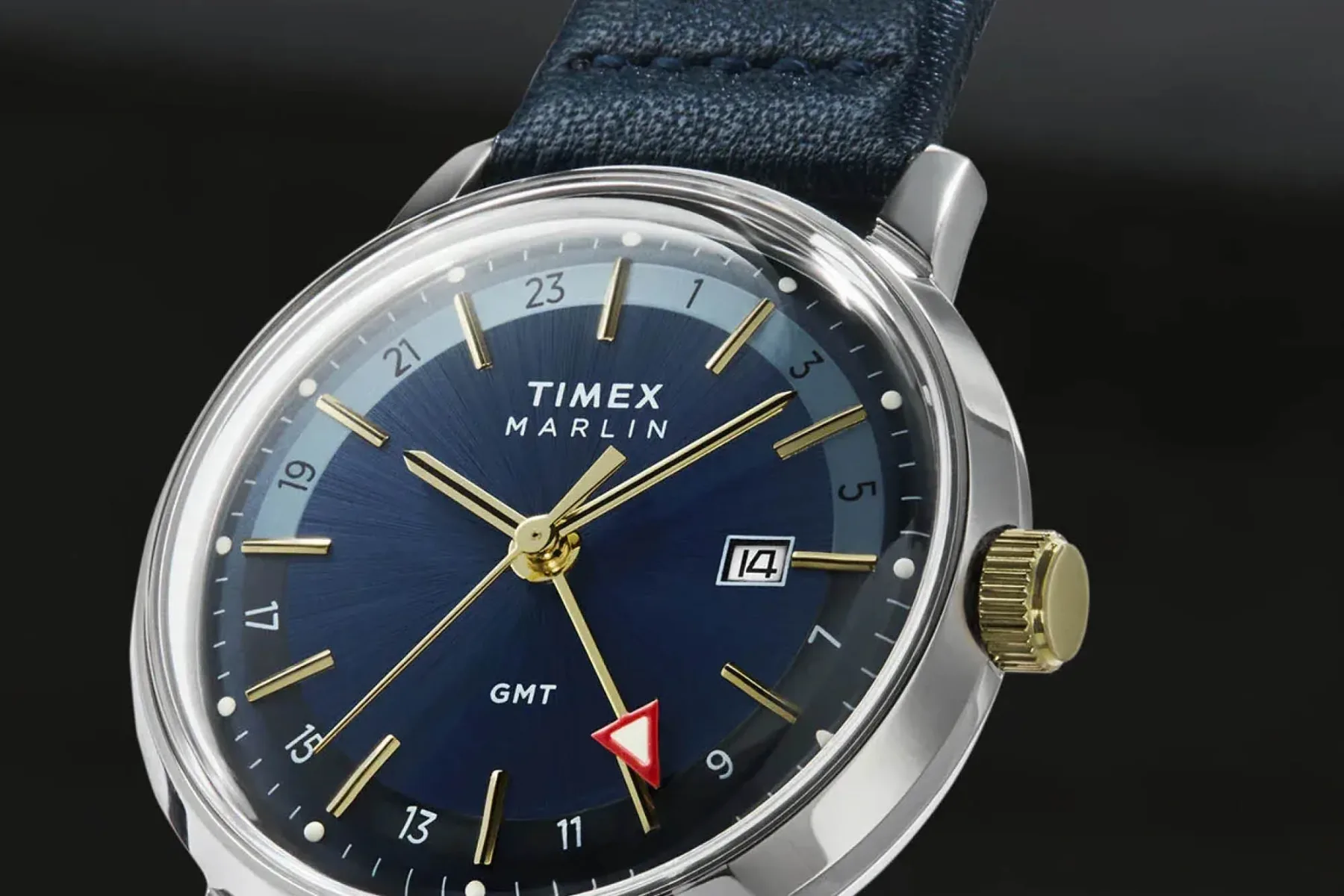 Timex Marlin Quartz GMT: vintage šarm s potovalnim zasukom (40 mm, $/€199–$/€239)