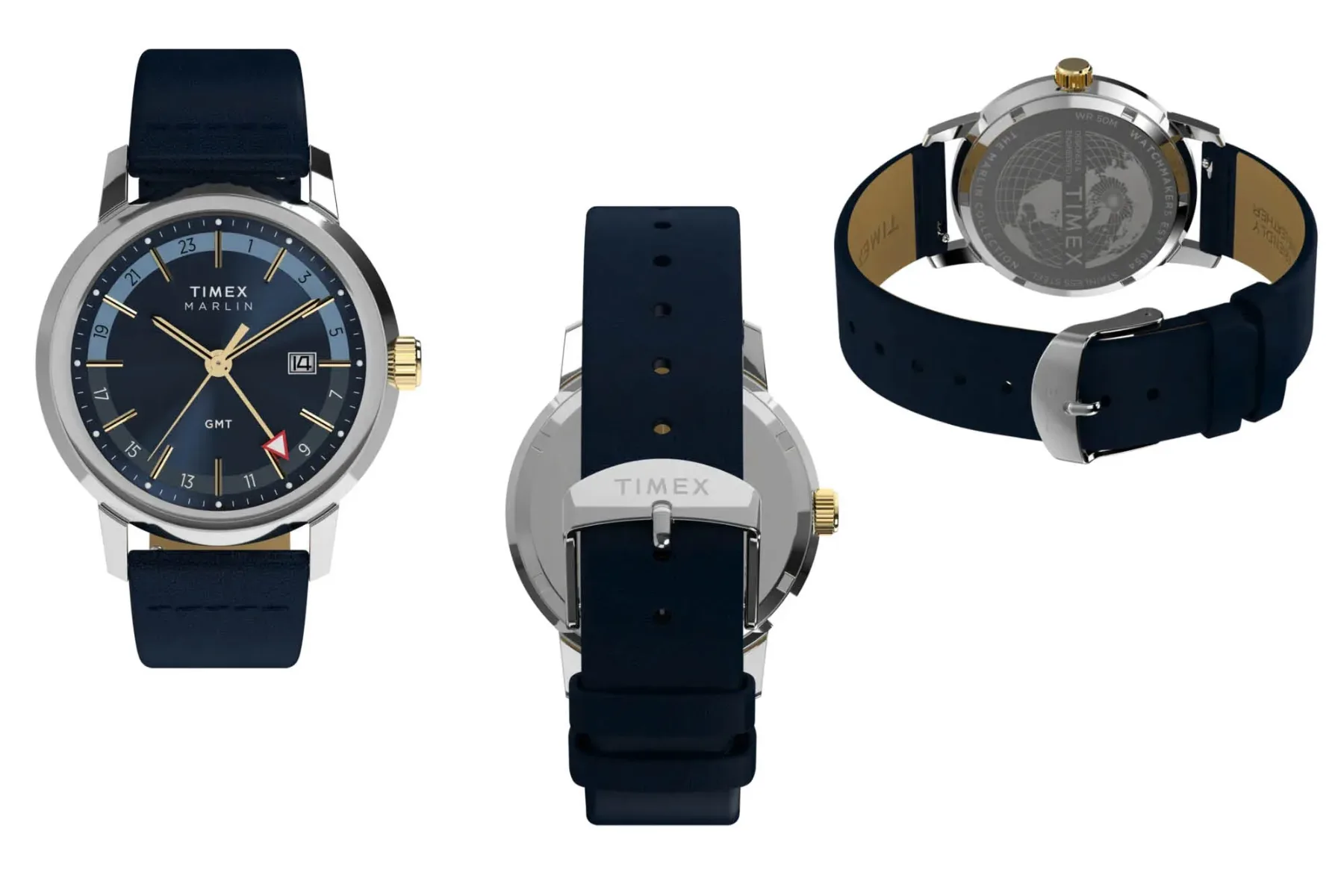 Timex Marlin Quartz GMT: vintage šarm s potovalnim zasukom (40 mm, $/€199–$/€239)