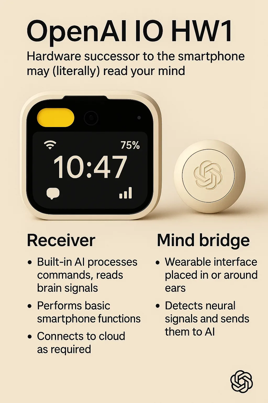 To je OpenAI IO HW1: OpenAI želi, da ChatGPT postane vaš osebni digitalni pomočnik in novi Apple iPhone