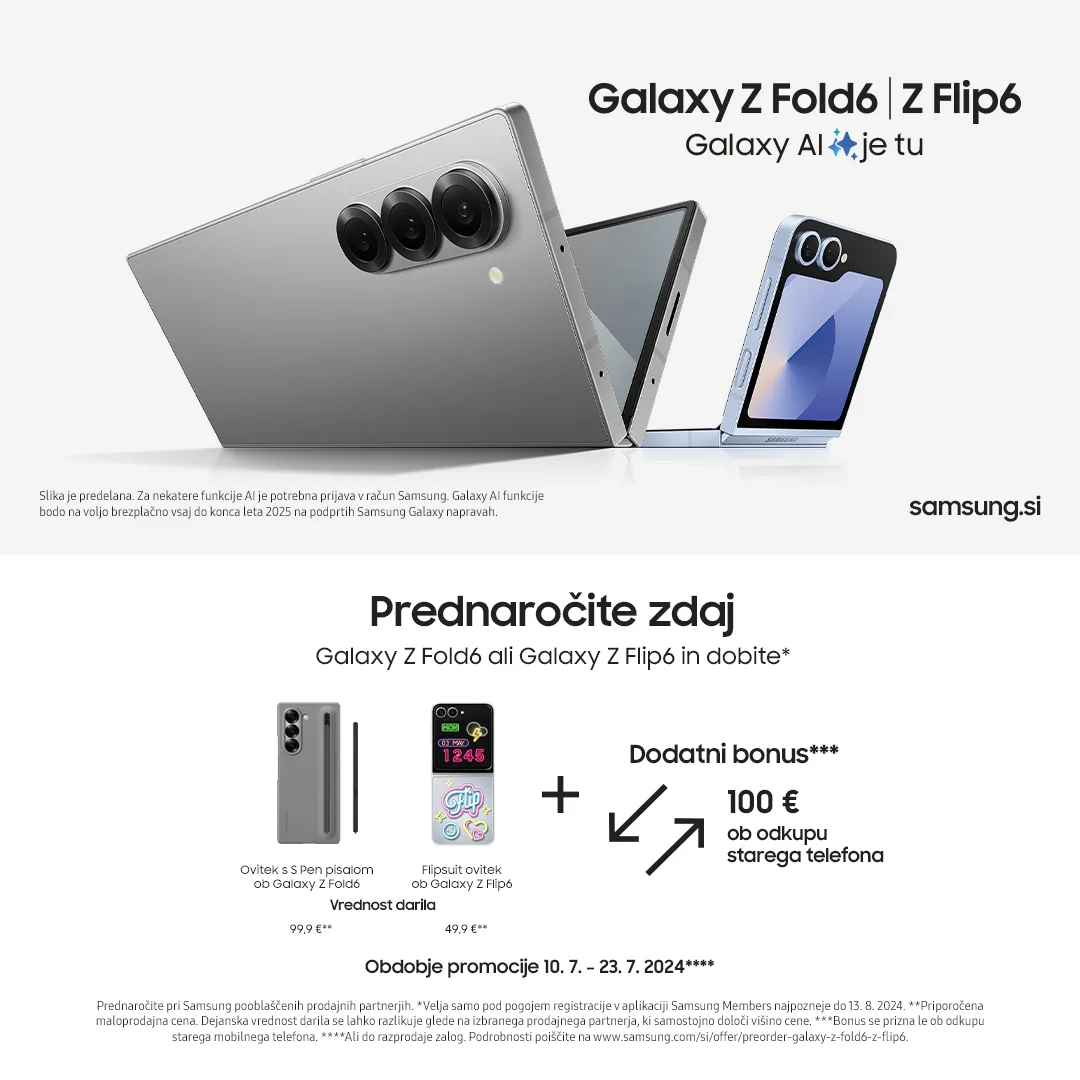 Umetna inteligenca za vsakogar! Najnovejša Galaxy Z serija