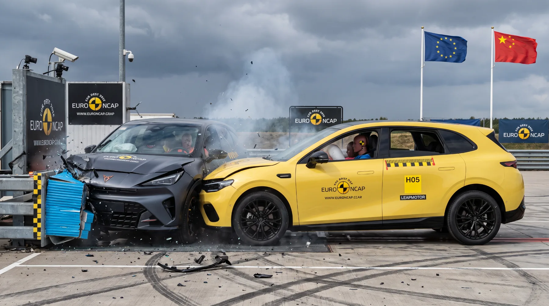 Varnostni šok na testih Euro NCAP: Kitajski električni avtomobili brez usmiljenja pometli z evropsko konkurenco