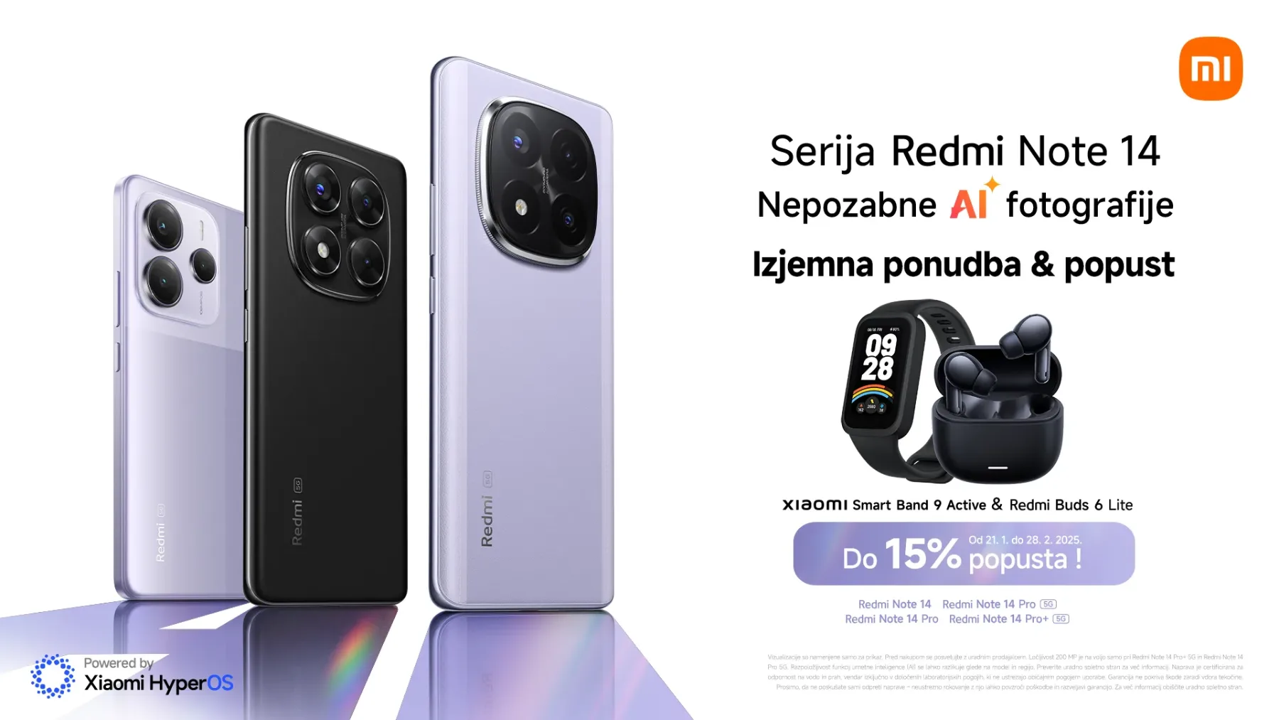 Xiaomi Redmi Note 14: Profesionalna kamera in izjemna vzdržljivost, ki navdušujeta!