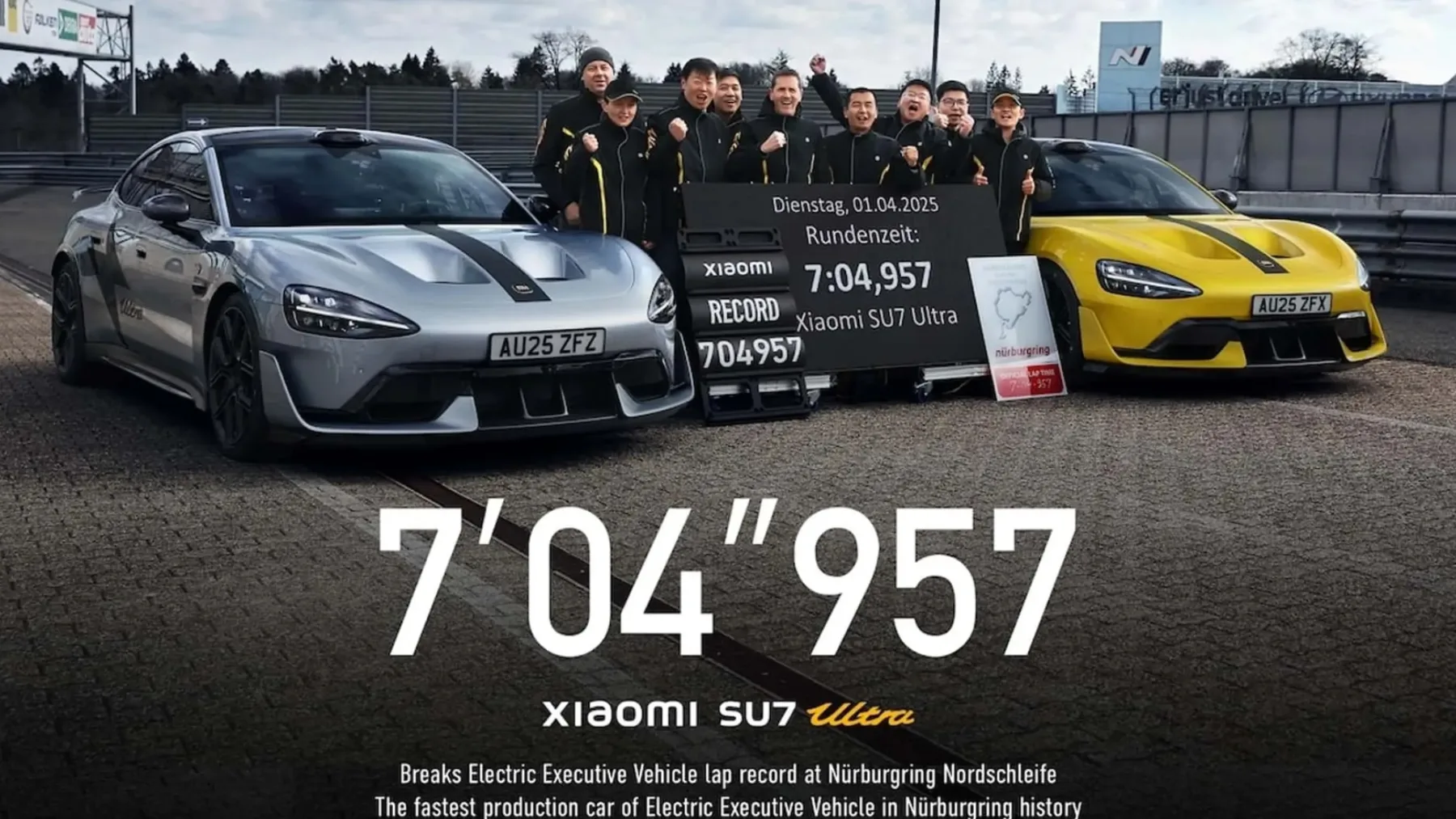 Xiaomi SU7 Ultra je rekorder Nürburgring: Kitajski električni sedan je novi kralj Nürburgringa! Hitrejši od Porsche in Rimac