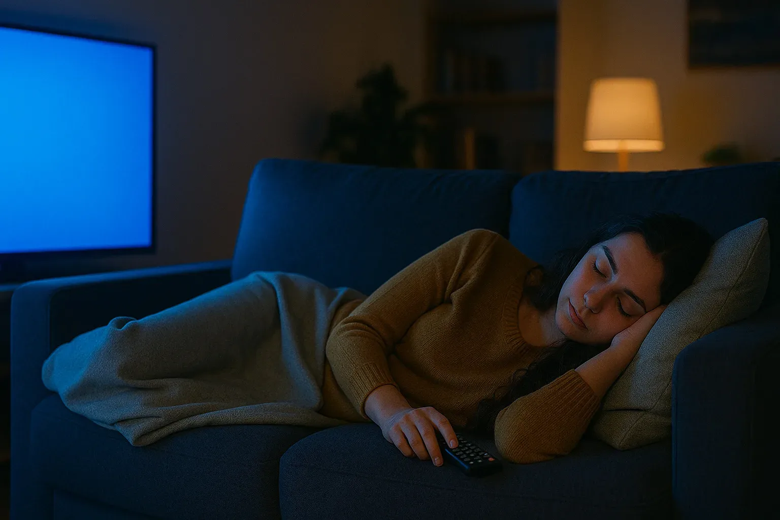 Zakaj nikoli ne bi smeli spati ob prižganem televizorju?
