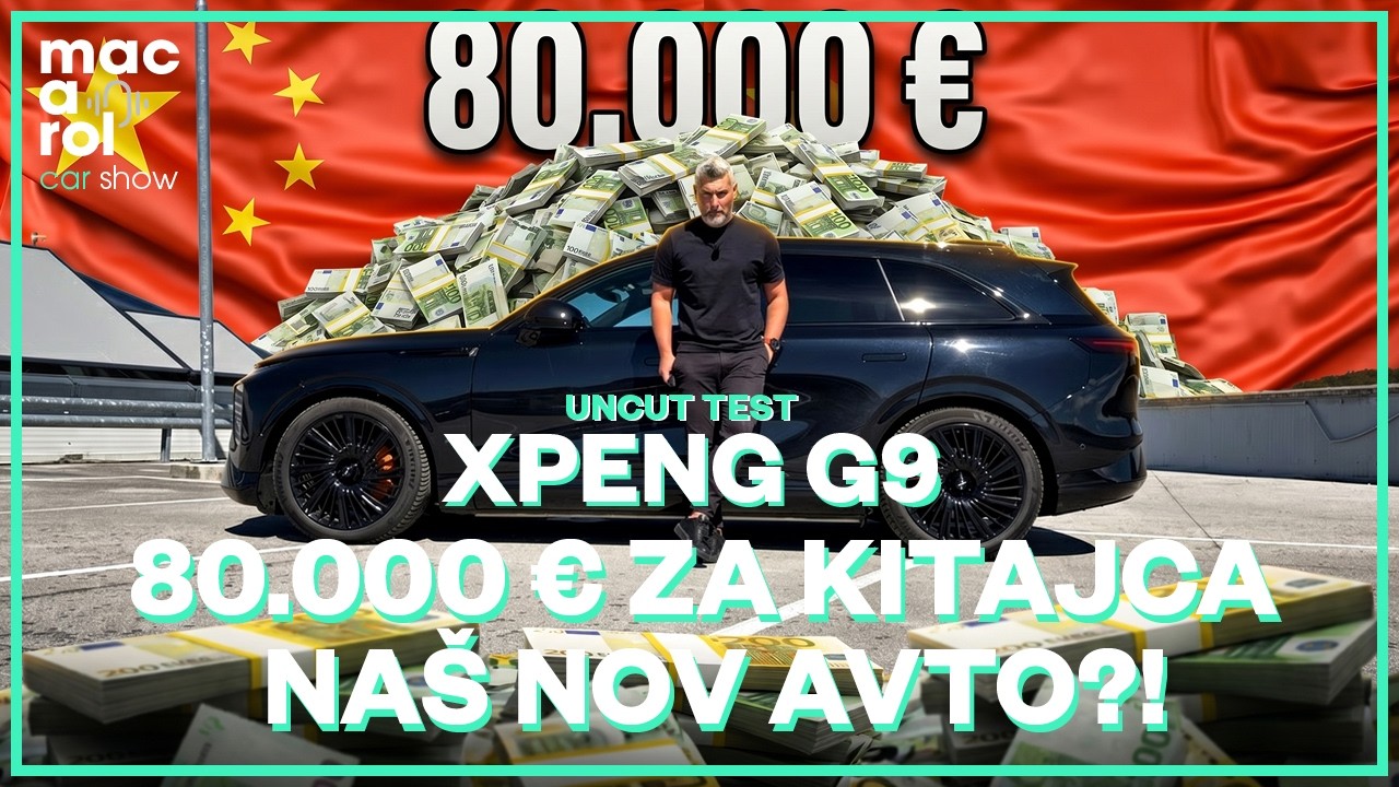 Preizkus električnega avtomobila XPeng G9 Performance v oddaji Macarol Car Show