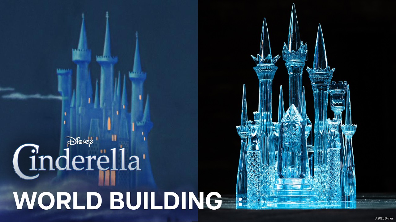 Stekleni grad Pepelke: Unikatna rekreacija iz serije Disney Recreations