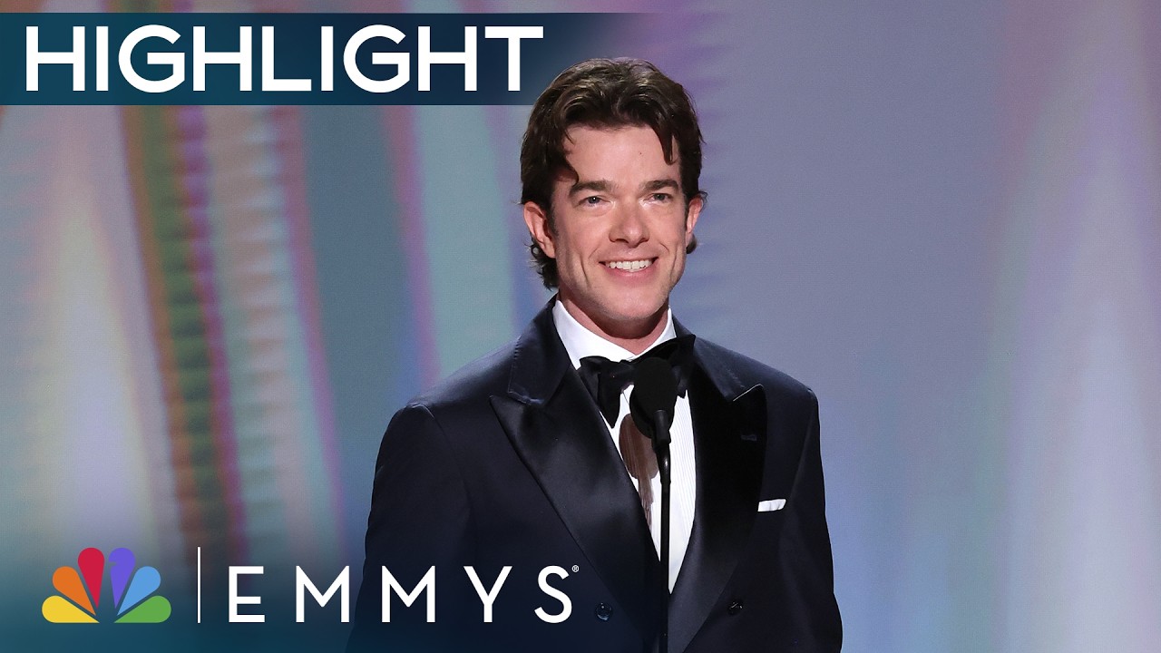 Komik John Mulaney na 78. podelitvi nagrad emmy z govorom o moškosti
