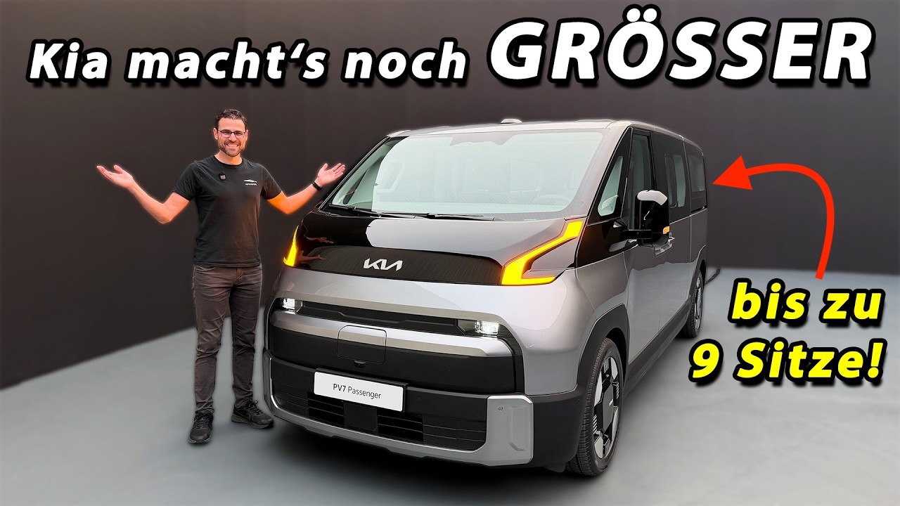 Kia PV7: Električni potniški in tovorni kombi z 800-voltno tehnologijo