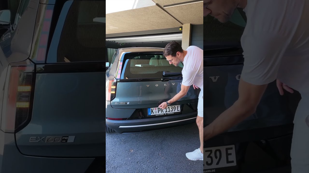 Ureditev prtljažnega prostora v električnem vozilu Volvo EX60