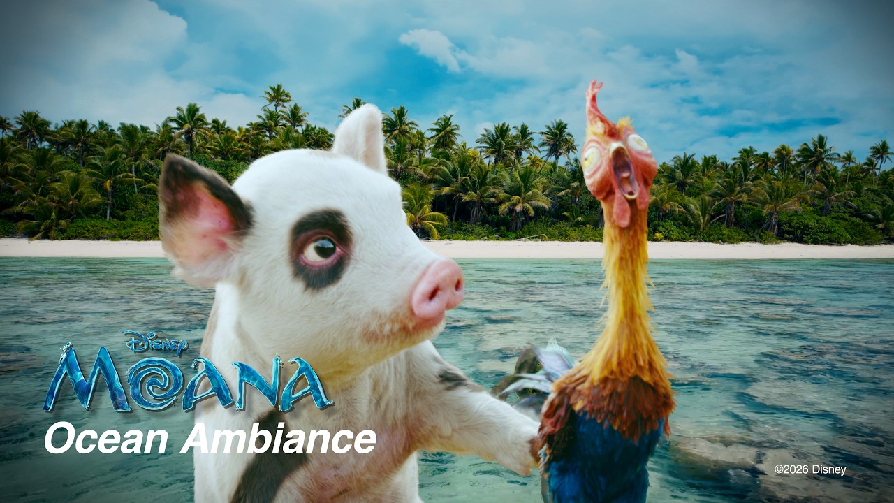 Moana (2026): Pomirjujoče obalno vzdušje in zvoki oceana