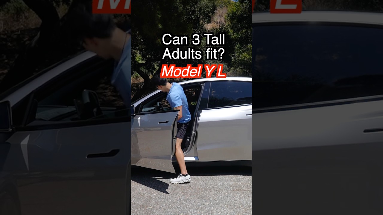 Preizkus vseh sedežnih vrst v vozilu Tesla Model Y L