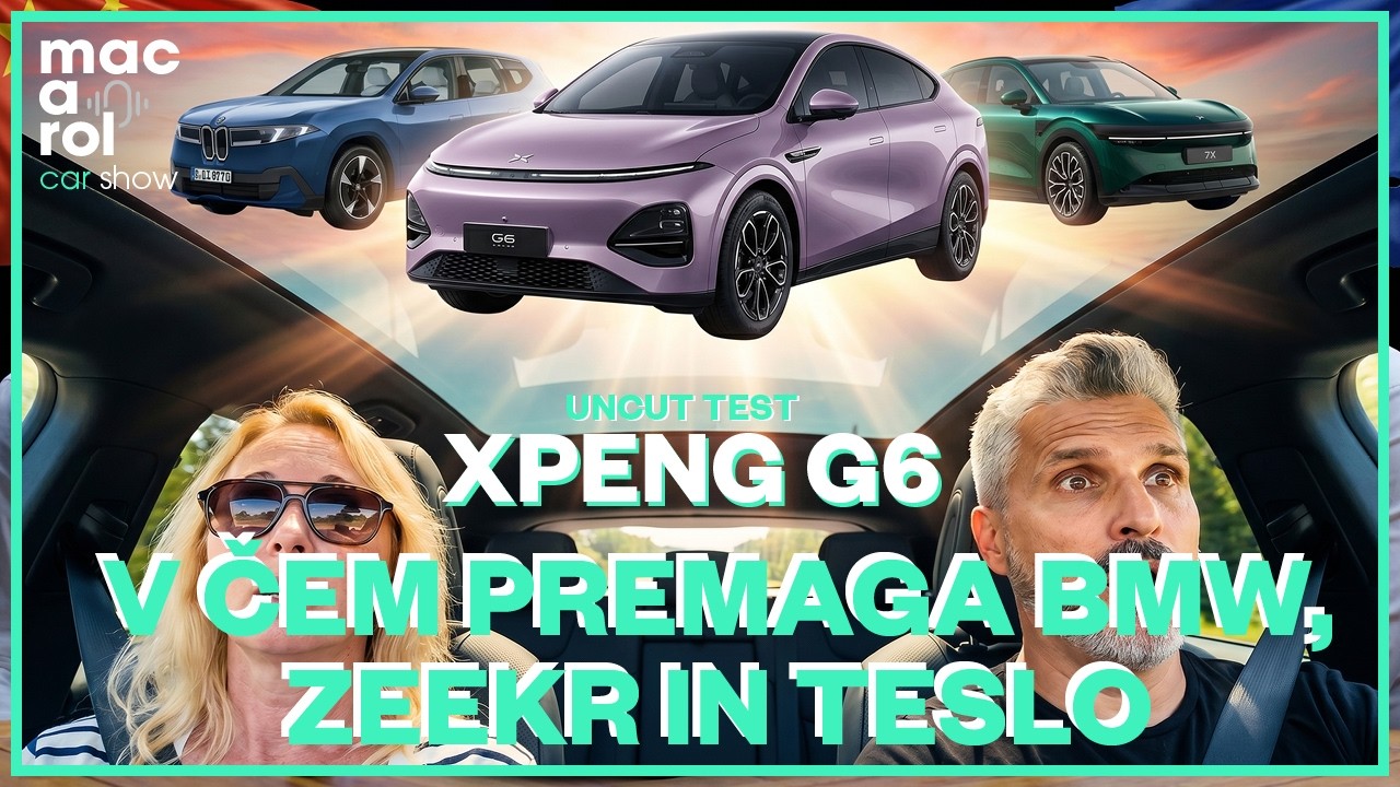 Preizkus električnega XPeng G6 v drugi epizodi Macarol Car Showa