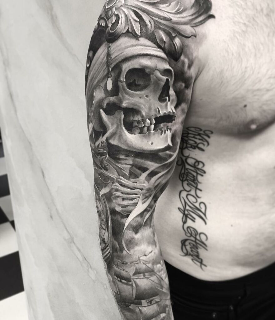 Black and Grey Tattoos: Der zeitlose Klassiker und wo er  herkommt