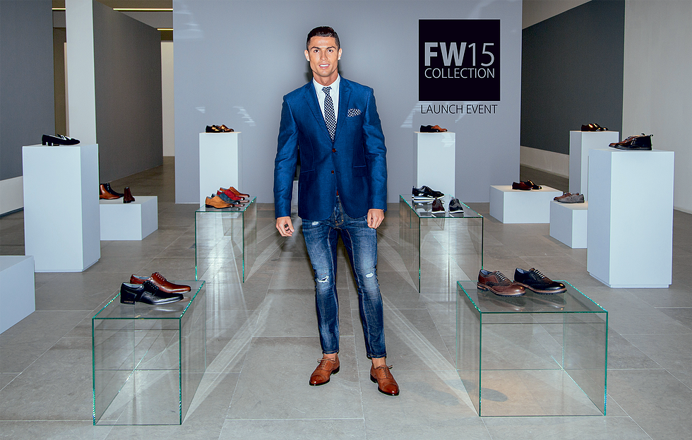 Cristiano Ronaldo With FW15 Stylish Shoes Collection