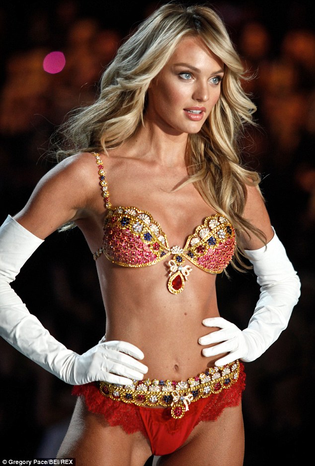 Victoria's Secret Angels - 1996 Claudia Schiffer in the Million Dollar Miracle  Bra. Worth: $1 million The debut fantasy bra, which weighed 100 carats,  was featured only in the VS catalog and on billboards.