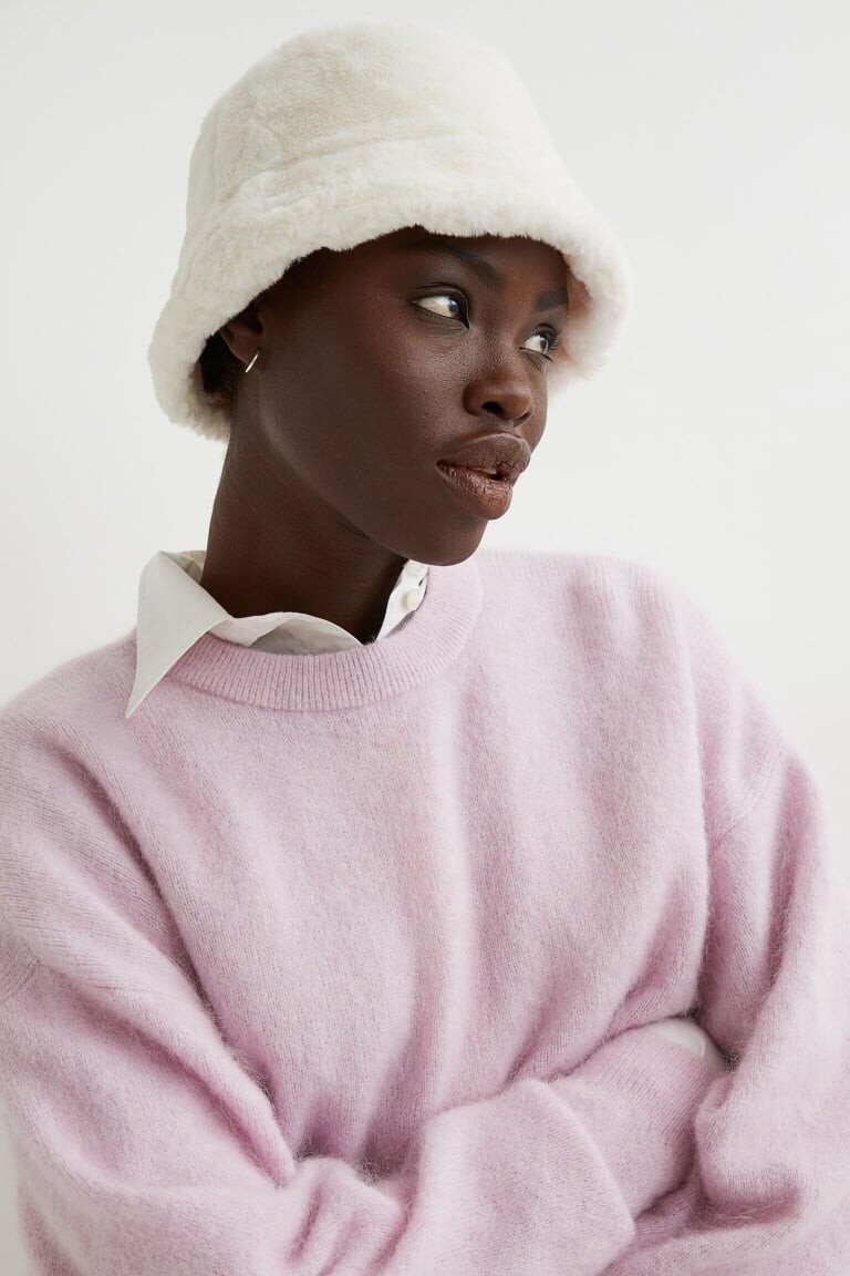 How to Wear the Fuzzy Bucket Hat Trend This Winter