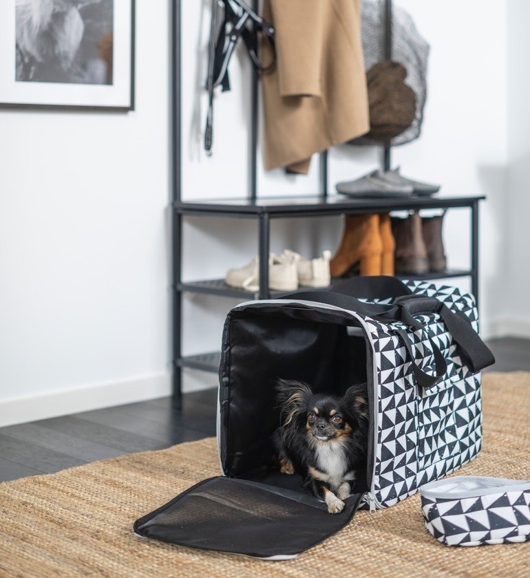 LURVIG Pet travel bag, black/gray - IKEA