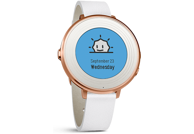 Pebble time cheap round rose gold